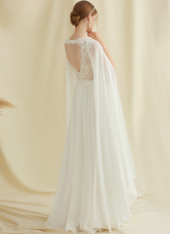 Robe Trapèze Éthérée Lumineuse - gallery 2