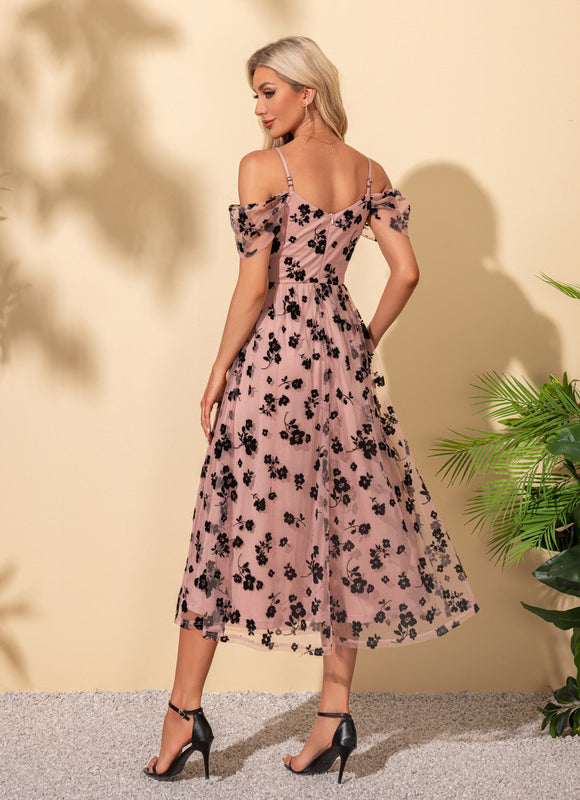 Robe Trapèze Rose Sombre - gallery 2