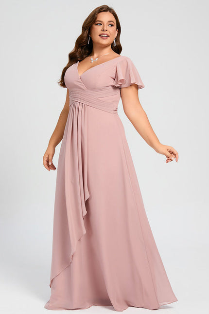 Robe Trapèze Mousseline Fendue - gallery 5