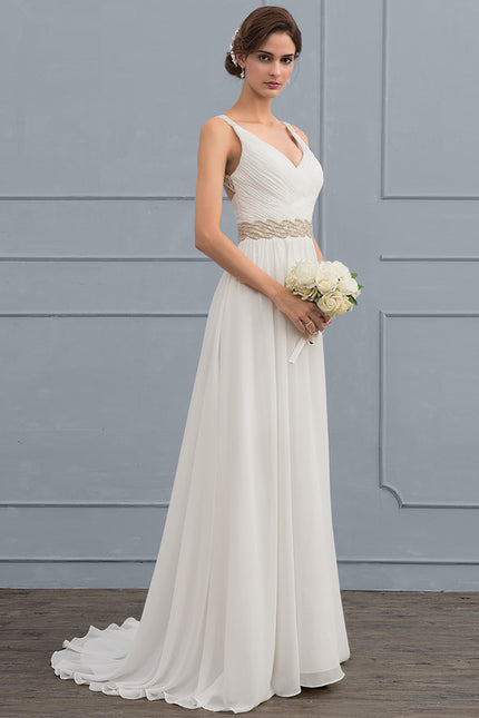 Robe Trapèze Nuptiale Légère - gallery 2