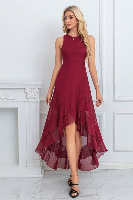Robe Trapèze Flottante Bordeaux - gallery 6