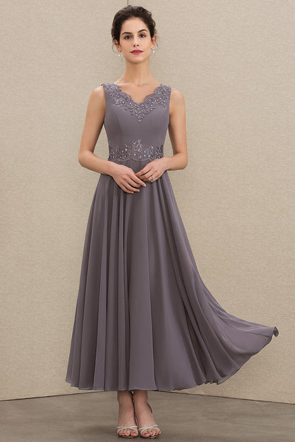 Robe Trapèze Chic Mousseline Sophistiquée - gallery 5