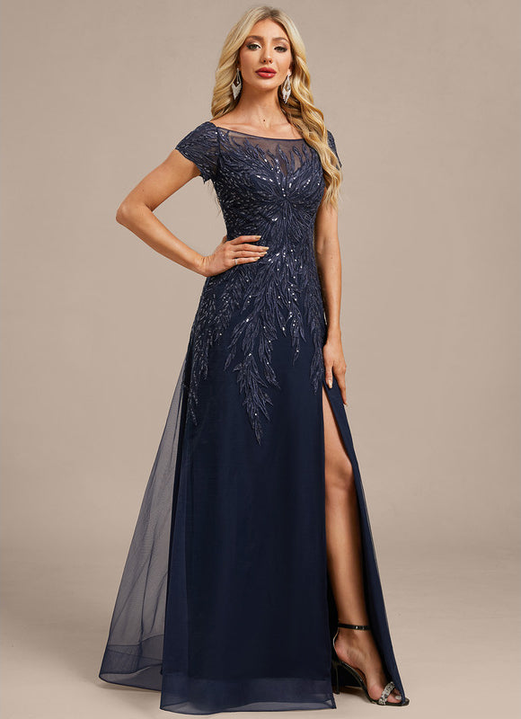 Robe Trapèze Éclat Marine - gallery 4