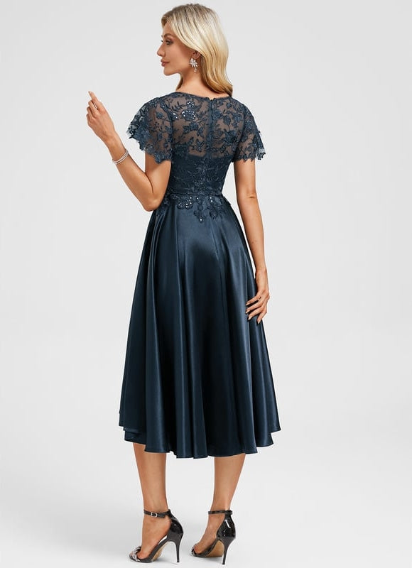 Robe Trapèze Étoile De Velours - gallery 5