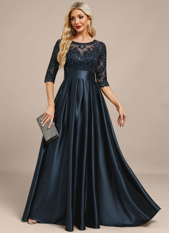 Robe Trapèze Élégance Nuit Satinée - gallery 5