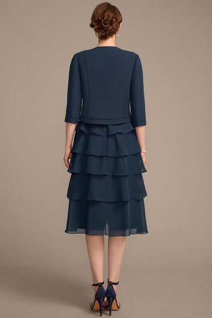 Robe Trapèze Élégance Plissée - gallery 5