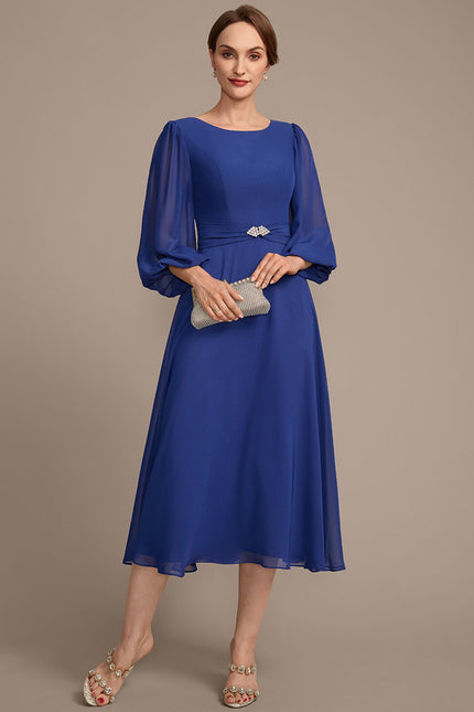 Robe Trapèze Chic Cristal Plissé - gallery 2