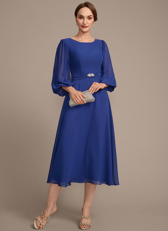 Robe Trapèze Chic Cristal Plissé - gallery 2