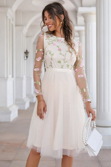 Robe Trapèze Éclat De Fleurs - gallery 8