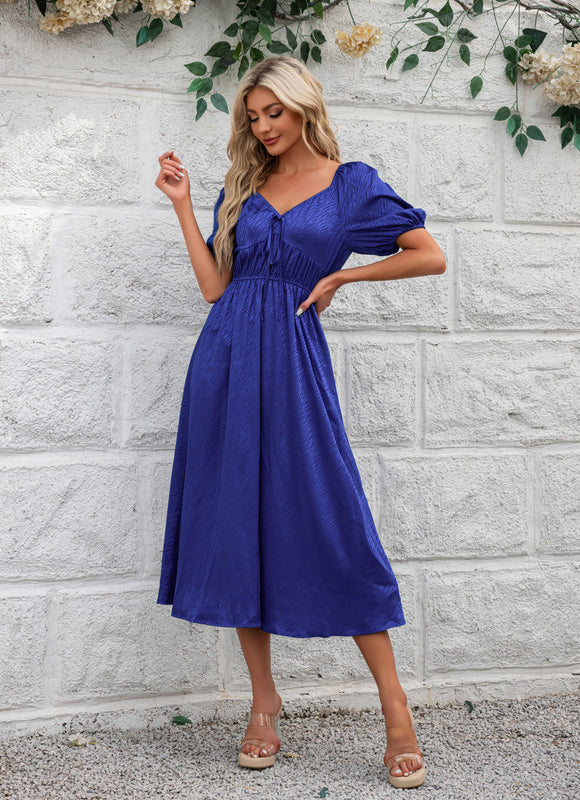 Robe Trapèze Éclat Indigo - gallery 3