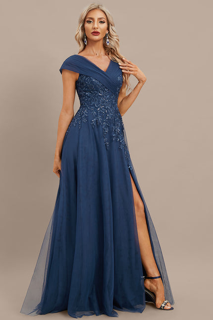 Robe Trapèze Nuit Émeraude Couture - gallery 5