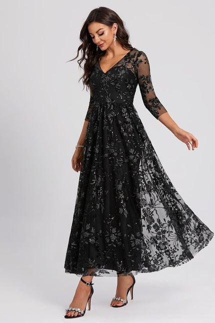 Robe Trapèze Élégance Sombre Lueur - gallery 2