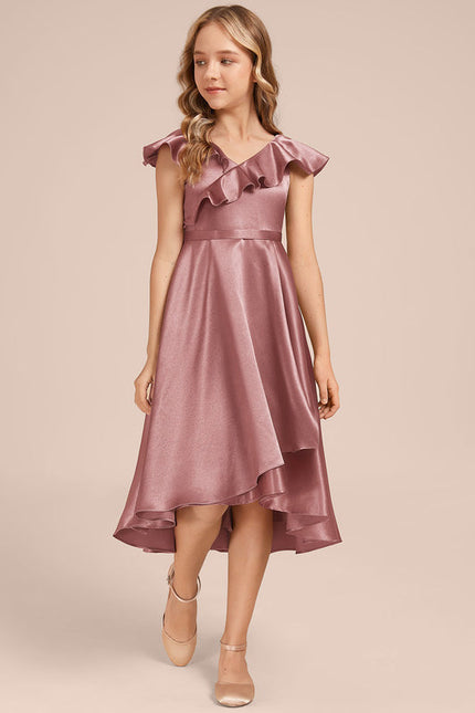 Robe Trapèze Satin Ciel - gallery 2