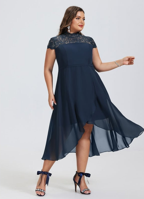 Robe Trapèze Onde Marine - gallery 6