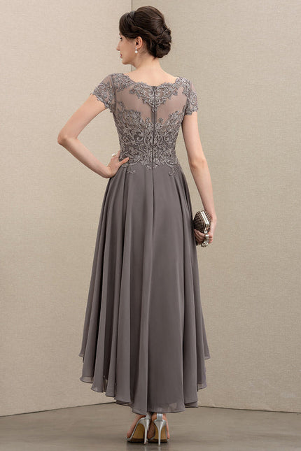 Robe Trapèze Voile Dargent Éthéré - gallery 3