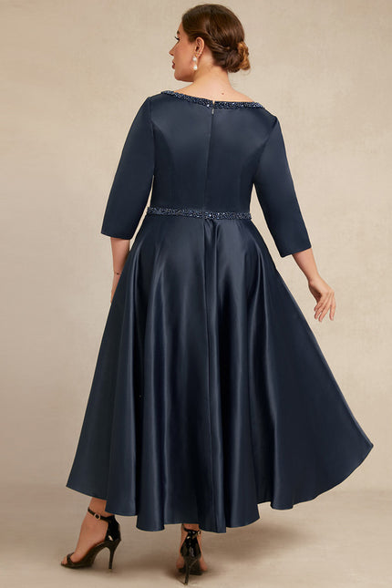 Robe Trapèze Élégance Saphir - gallery 4
