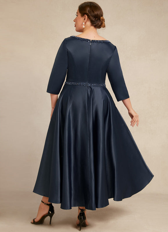 Robe Trapèze Élégance Saphir - gallery 4