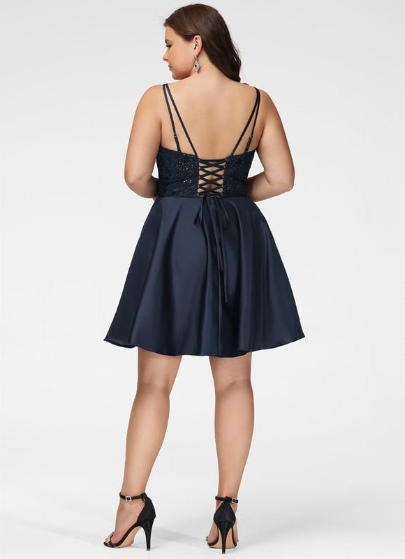Robe Trapèze Rêve Rosé Satiné - gallery 9
