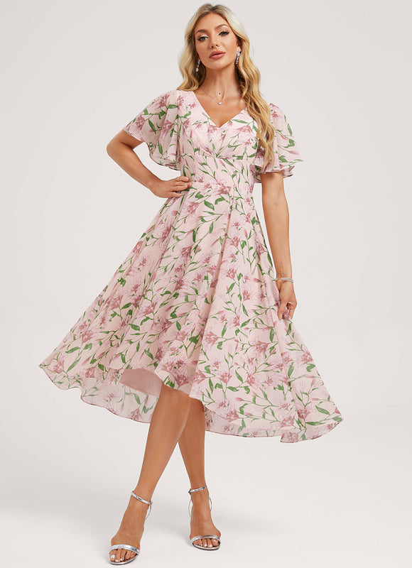 Robe Trapèze Fluide Asymétrique