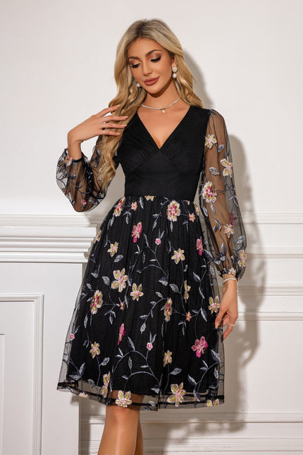 Robe Trapèze Florale Chic - gallery 4