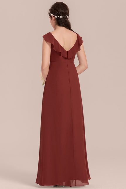 Robe Trapèze Bleu Céleste Aérien - gallery 3