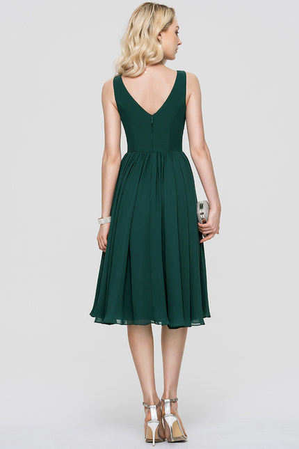 Robe Trapèze Drapé Élégant Chic - gallery 1