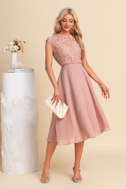 Robe Trapèze Violet Éthéré - gallery 2