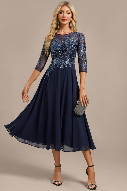 Robe Trapèze Élégance Marine Chic