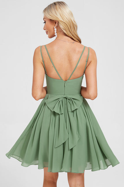 Robe Courte Trapeze Plissée - gallery 2