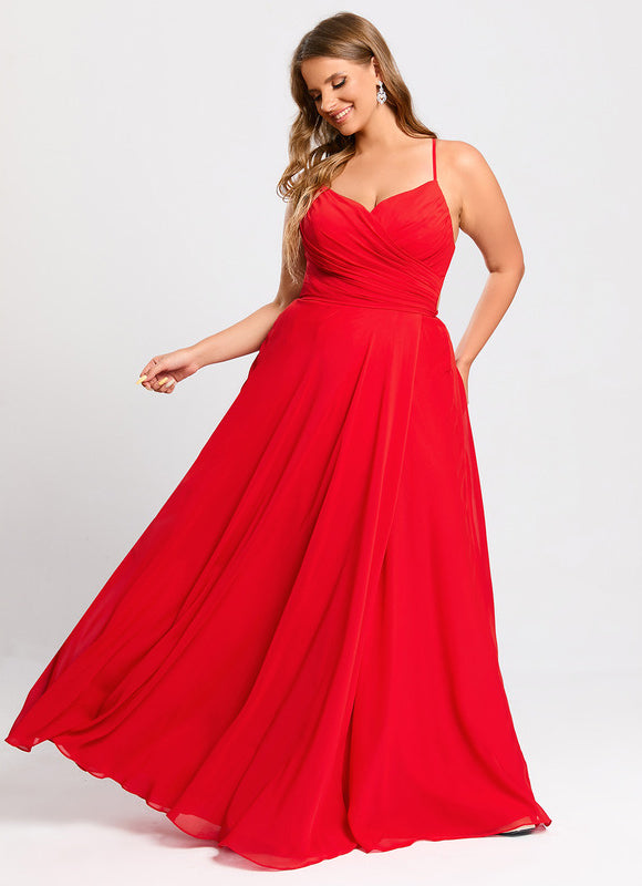 Robe Trapèze Élégance Rubis - gallery 6