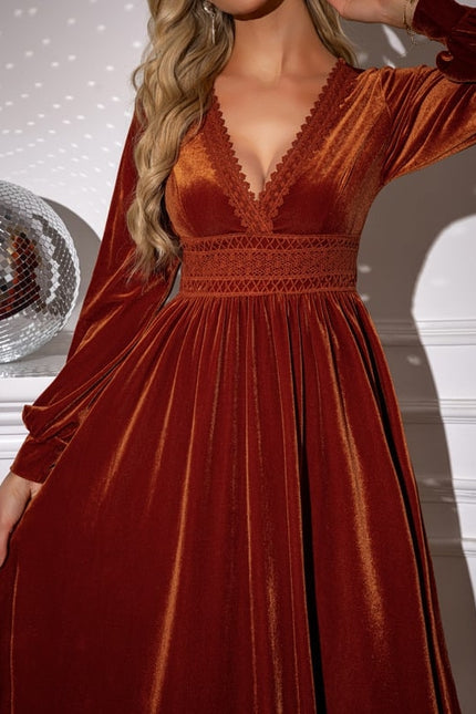 Robe Trapeze Velours - gallery 2