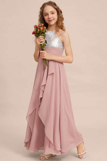 Robe Trapèze Poudrée Élégante - gallery 3