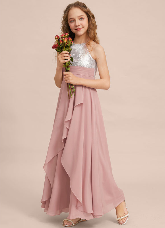 Robe Trapèze Poudrée Élégante - gallery 3