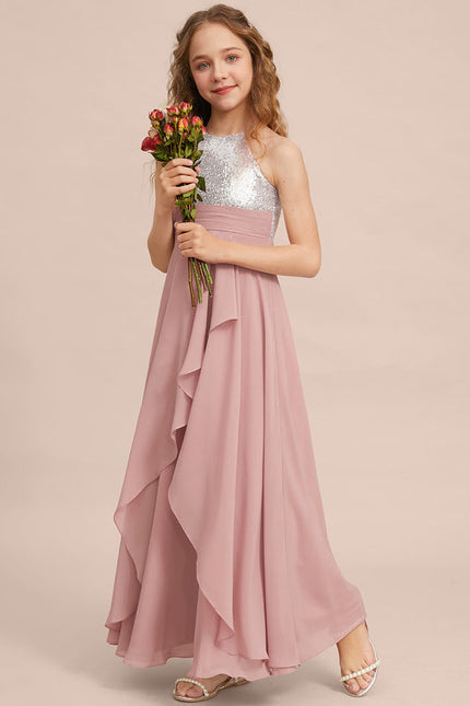 Robe Trapèze Poudrée Élégante - gallery 3