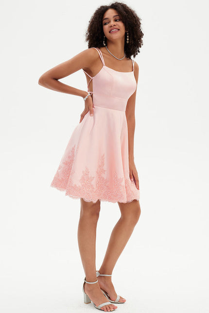 Robe Trapèze Rosée Enchantée - gallery 4