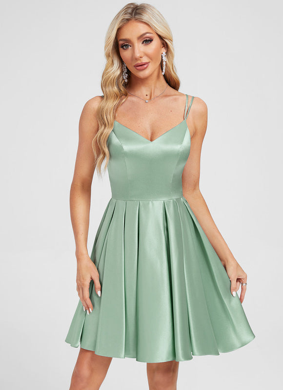 Robe Trapèze Émeraude Joyeuse - gallery 1