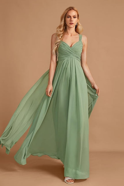 Robe Trapèze Mousseline Fendue - gallery 4