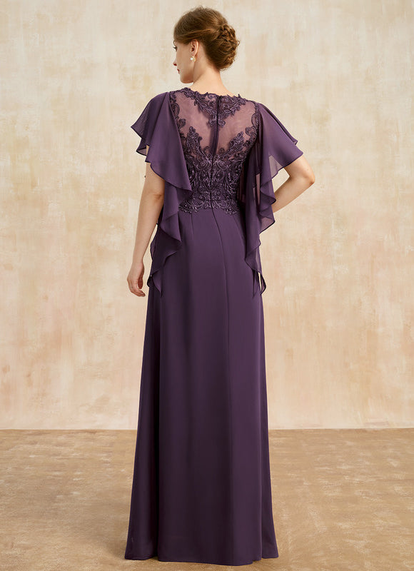 Robe Trapèze Élégante Noir Opalescent - gallery 5