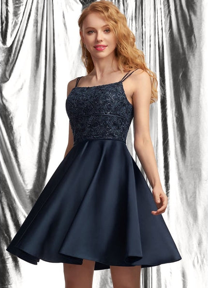 Robe Trapèze Rêve Rosé Satiné