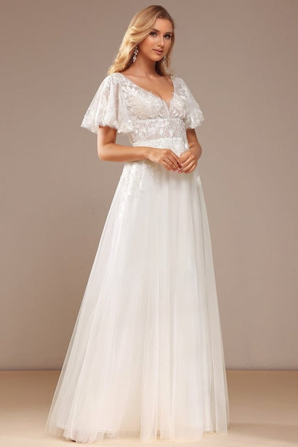 Robe Trapèze Luxe Évanescent - gallery 5