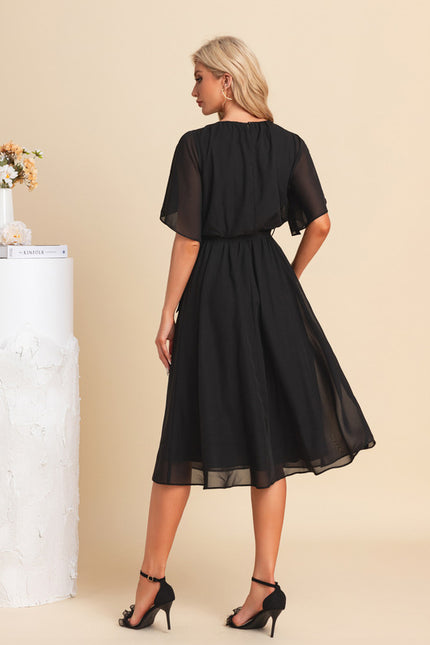 Robe Trapèze Noire Flottante - gallery 2