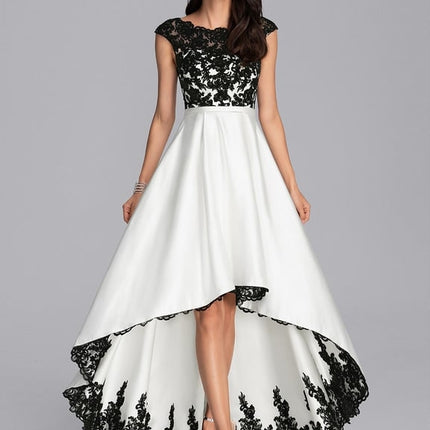 Robe Trapèze Noir Éclatant