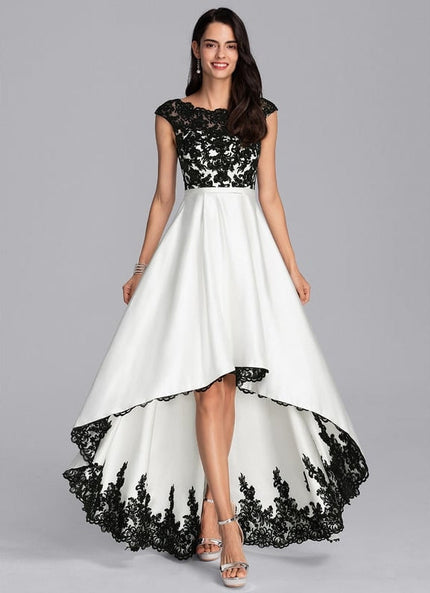 Robe Trapèze Noir Éclatant