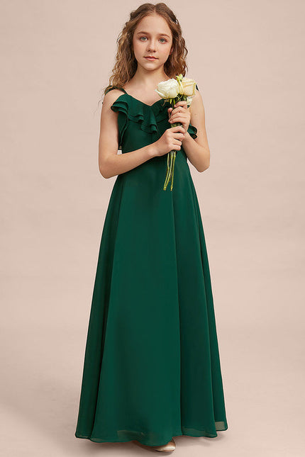 Robe Trapèze Vert Doux Éclat - gallery 1
