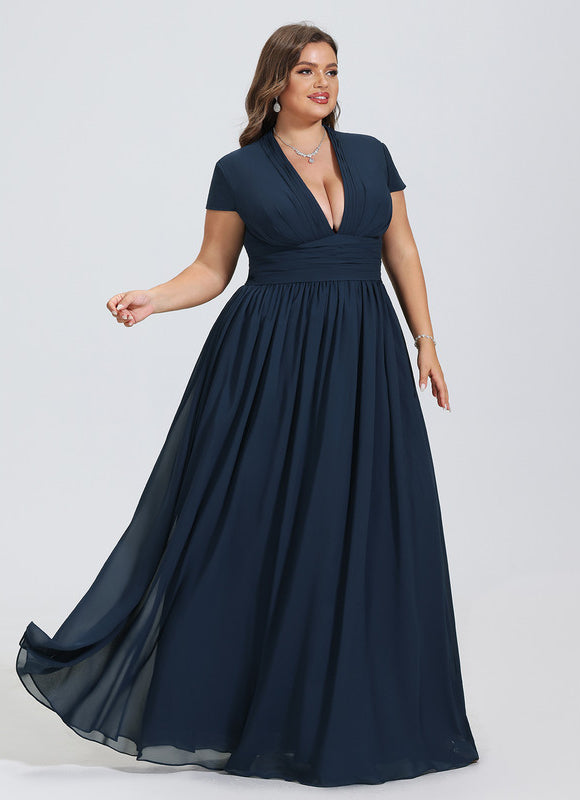 Robe Trapèze Élégante Mousseline - gallery 4
