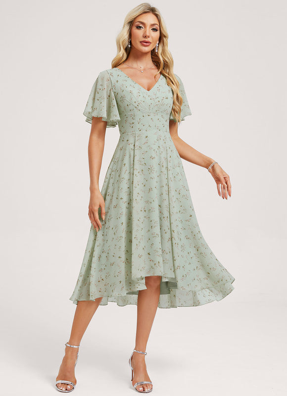 Robe Trapèze Fluide Asymétrique - gallery 2