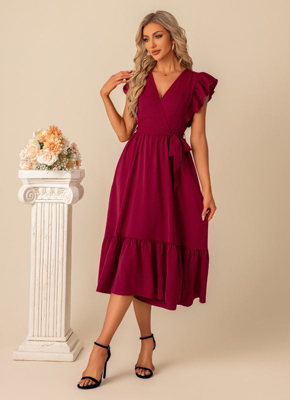 Robe Trapeze Volant - gallery 6