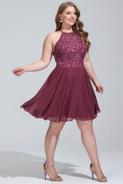 Robe Trapèze Violet Éclat - gallery 6