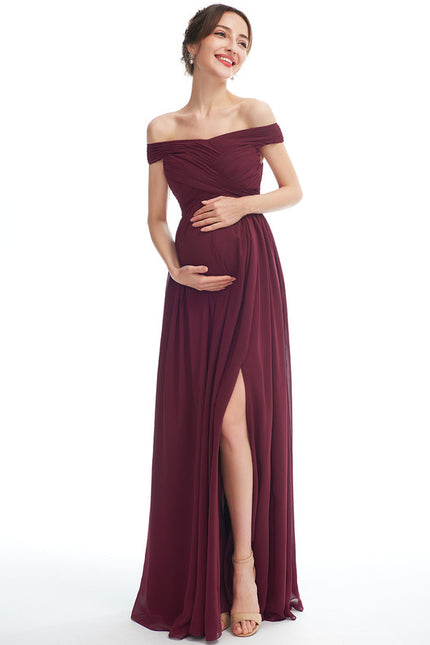 Robe Trapèze Rouge Velours Éthéré - gallery 1