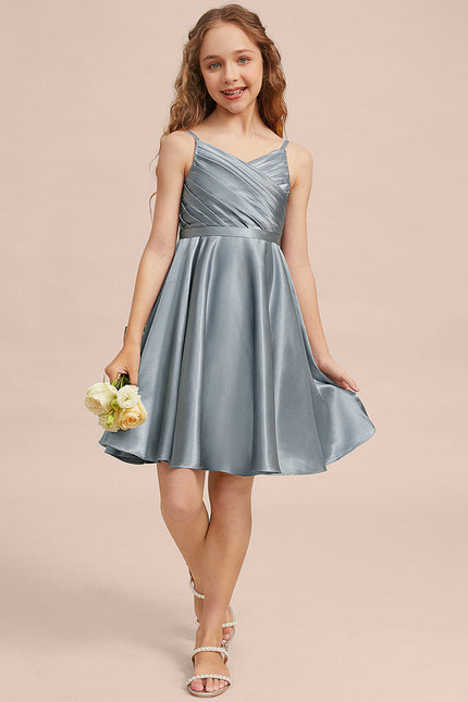 Robe Trapèze Satinée Junior - gallery 2
